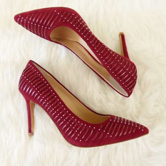 Vince Camuto Shoes - Vince Camuto Narissa Red Suede Pump